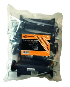 Gallagher Poortgreep Met N-haak Zwart 10 Stuks