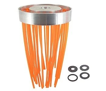 Borstelkop Aluminium Met 18 Nylon Draden 1 Borstelkop Aluminium Met 18 Nylon Draden