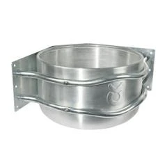 Voerbak Aluminium Rond, Hoekmodel