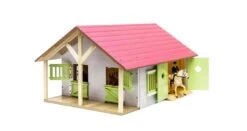 Kids Globe Paardenstal, 2 Boxen En Berging 1:24