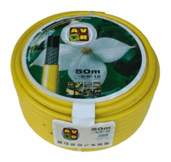 Getricoteerde Gele Tuinslang 3/4", 50 Meter High Twist Resistant System