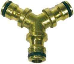 Y-vertakking Met 3 Nippels (messing)