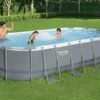 Bestway Zwembad Power Steel Set Ovaal Grijs 549cm