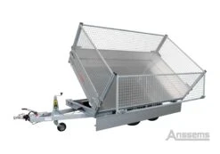 Anssems Kipper KSX Elektrisch 3000 305x178cm -Tuingereedschaps Winkel anssems ksx 2as met loofrek open langezijde