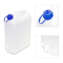 Jerrycan 20 Liter Voor Water, Met Dop En Kraan