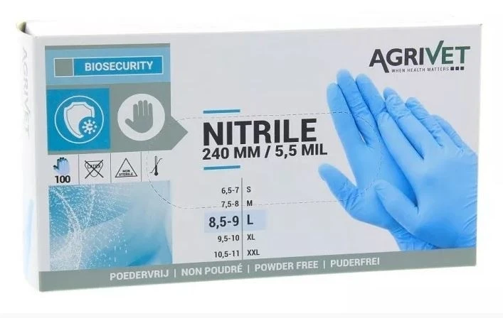 Agrivet Melkershandschoenen, 100 Stuks 1 Agrivet Melkershandschoenen, 100 Stuks