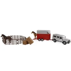 Kidsglobe Land Rover Met Paardentrailer