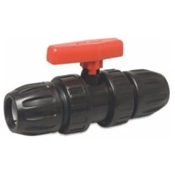 Profec Kogelkraan PP 25MM Knel 10Bar DN20 Zwart Type Safe 500