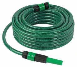 Besproeingset Met 15 Meter Slang, 1/2" Kopperling En Regelbare Spuit