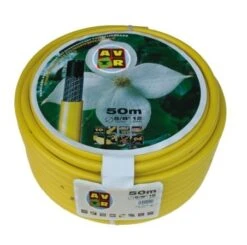 Waterslang Geel 1/2" 50m, Getricoteerd High Twist Resistant"